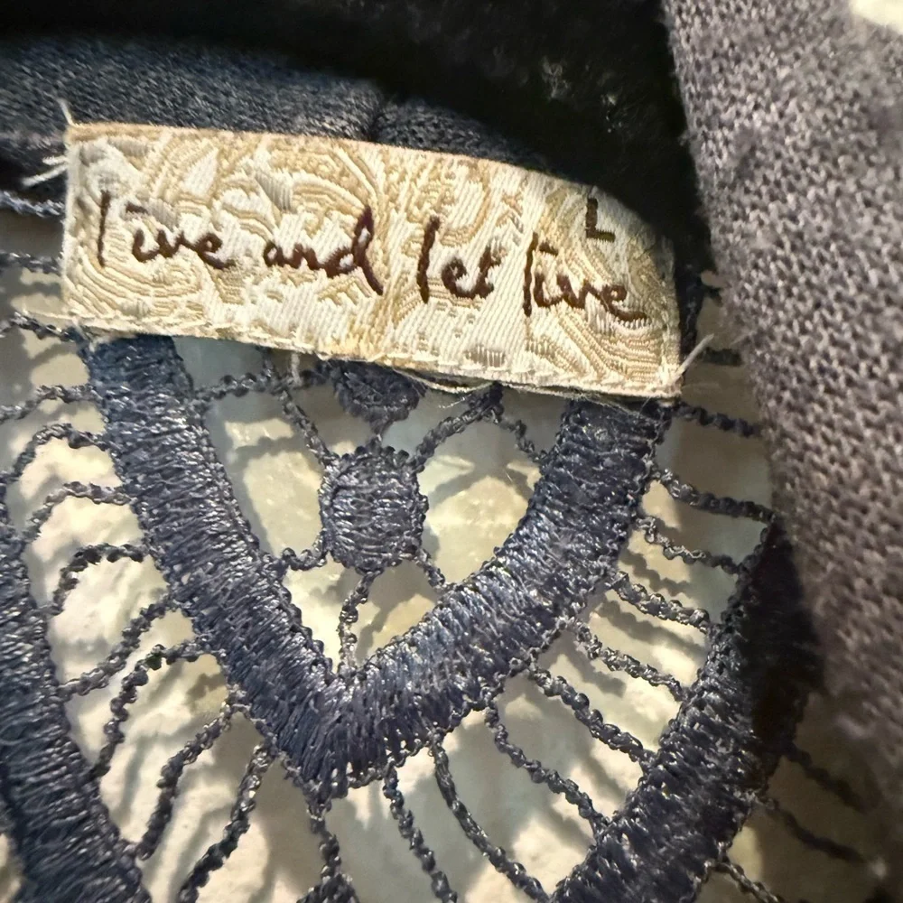 Live and Let Live Gray Open-Front Cardigan